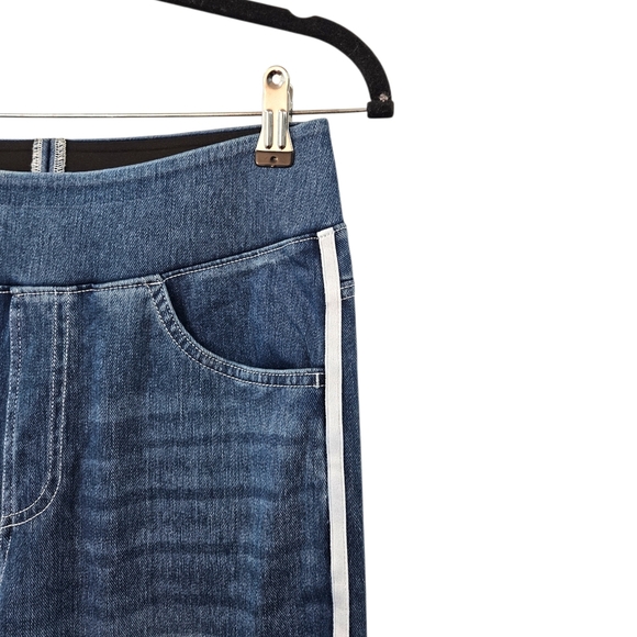 NWOT Halara Flex High Waisted Stripe Wide Leg Flowy Washed Casual Jeans Size LR - Picture 6 of 9